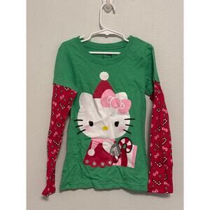Hello Kitty Long Sleeve Holiday Winter Shirt - Girls 6